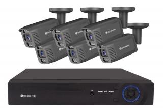 Securia Pro IP kamerový systém  NVR6CHV4S-B smart, čierny Nahrávanie: 1TB disk