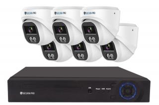 Securia Pro IP kamerový systém NVR6CHV5S-W DOME smart, biely Nahrávanie: 1TB disk