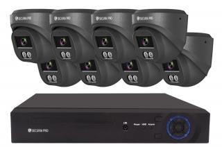 Securia Pro IP kamerový systém  NVR8CHV4S-B DOME smart, čierny Nahrávanie: 6TB disk