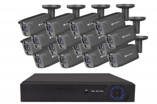 Securia Pro kamerový systém NVR16CHV8S-B smart, čierny Nahrávanie: 3TB disk