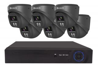 Securia Pro kamerový systém  NVR6CHV8S-B DOME smart, čierny Nahrávanie: bez disku