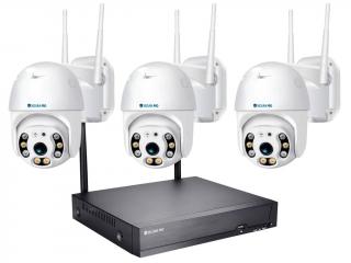 Securia Pro wifi kamerový systém WIFI3CHV5S-W-PTZ Nahrávanie: bez disku