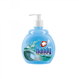 Clovin Handy Tekuté mydlo s antibakteriálnym účinkom s glycerínom Oceán  0,5 l s pumpičkou