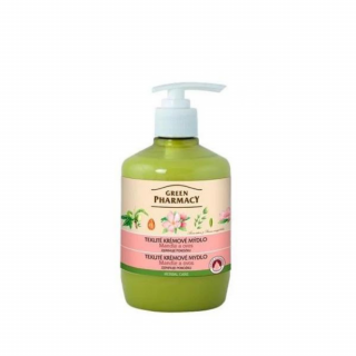Green Pharmacy tekuté krémové mydlo - zjemňuje pokožku 460 ml - Mandle a ovos