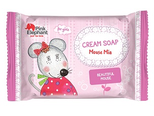 Pink Elephant krémové mydlo pre dievčatá 90 g