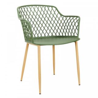 CMP Paris Sada 4x Stoličiek "Malaga" pre exteriér aj interiér, zelená, 80x54x62cm, ,   (HDO2240D green malaga outdoor armchair)