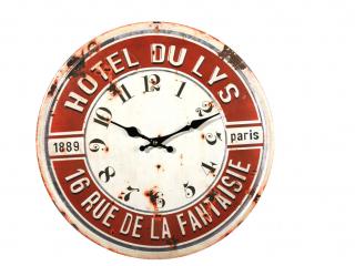 Kovové retro nástenné hodiny  Ø40x5 cm (79-3207 )