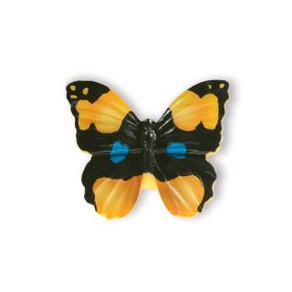 Nábytková úchytka - knopka žltý motýl (H047-40A9)