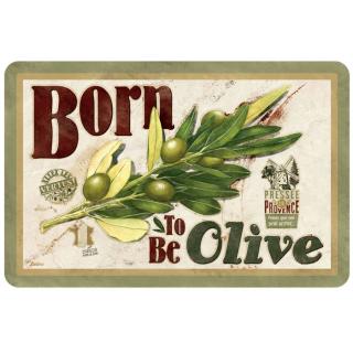 Sada 6ks Podložka na stôl - prestieranie  Born to be olive  43x28 cm, pvc