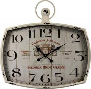 Veľké kovové nástenné hodiny "Bordeaux France" 67x67x7 (86094 AP)
