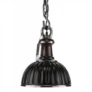 Vintage - industriálne kovové svietidlo - lampa Hermes  31x31x36 (A00788)