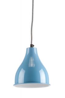 Vintage - retro kovové svietidlo - lampa NUNO Blue, 16x17cm (A00229)