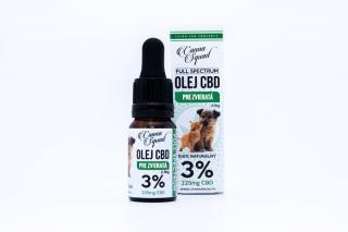 CBD olej pre zvieratá 3% Full Spektrum