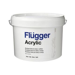 Flügger ACRYLIC PAINT Biela farba na steny a stropy 10 L