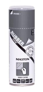 Maston Guma v spreji 400 ml Lesklá Kovovosivá (Spray RUBBERcomp Gun Metal Grey 400 ml)