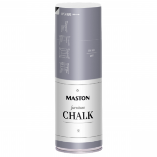 Maston Kriedová farba na nábytok v spreji 400 ml Sivý (SPRAYPAINT FURNITURE CHALK Dove Grey)