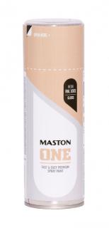Maston ONE Akrylová farba v spreji Lesklá RAL 1001 Béžová 400 ml (Spraypaint ONE - Gloss Beige RAL1001 400ml)