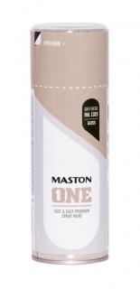 Maston ONE Akrylová farba v spreji Lesklá RAL 1019 Sivobéžová 400 ml (Spraypaint ONE - Gloss Grey Beige RAL1019 400ml)