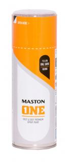 Maston ONE Akrylová farba v spreji Lesklá RAL 1028 Žltá 400 ml (Spraypaint ONE - Gloss Yellow RAL1028 400ml)