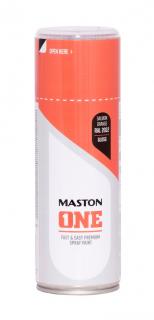 Maston ONE Akrylová farba v spreji Lesklá RAL 2012 Lososovooranžová 400 ml (Spraypaint ONE - Gloss Salmon Orange RAL2012 400ml)