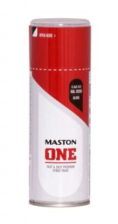 Maston ONE Akrylová farba v spreji Lesklá RAL 3000 Plameňovočervená 400 ml (Spraypaint ONE - Gloss Flame Red RAL3000 400ml)