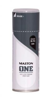 Maston ONE Akrylová farba v spreji Lesklá RAL 7011 Kovovosivá 400 ml (Spraypaint ONE - Gloss Iron Grey RAL7011 400ml)