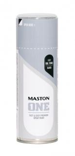 Maston ONE Akrylová farba v spreji Lesklá RAL 7040 Sivá 400 ml (Spraypaint ONE - Gloss Grey RAL7040 400ml)