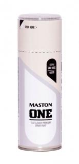 Maston ONE Akrylová farba v spreji Lesklá RAL 9001 Krémová 400 ml (Spraypaint ONE - Gloss Cream RAL9001 400ml)
