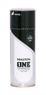 Maston ONE Akrylová farba v spreji Lesklá RAL 9005 Čierna 400 ml (Spraypaint ONE - Gloss black RAL9005 400ml)