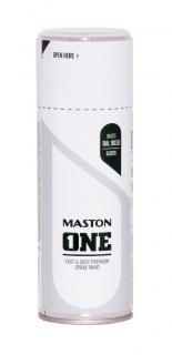 Maston ONE Akrylová farba v spreji Lesklá RAL 9010 Biela 400 ml (Spraypaint ONE - Gloss White RAL 9010 400ml)