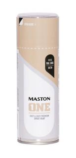 Maston ONE Akrylová farba v spreji Saténová RAL 1001 Béžová 400 ml (Spraypaint ONE - Satin Beige RAL1001 400ml)