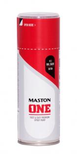 Maston ONE Akrylová farba v spreji Saténová RAL 3020 Červená 400 ml (Spraypaint ONE - Satin Red RAL3020 400ml)