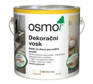 Osmo DEKORAČNÝ VOSK INTENZÍVNY Pigmentový základný náter pre drevené povrchy Biela MATNÁ 0,125 L