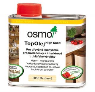 Osmo TOP OLEJ Na úpravu povrchu nábytku a pracovných dosiek Bezfarebný hodvábny polomat 0,125 L