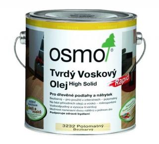 Osmo TVRDÝ VOSKOVÝ OLEJ RAPID Bezfarebný hodvábny polomat 0,75 L