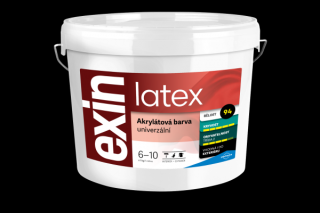 Stachema EXIN LATEX ECOLOR UNI  Akrylová farba univerzálna 15 kg Biela