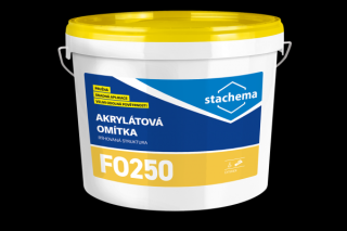 Stachema F0250 ECOLOR O Akrylátová omietka ryhovaná 25 kg Báza A zrno 1,5 mm