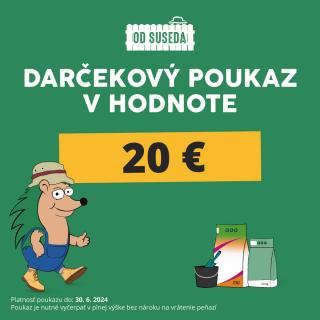 Darčekový poukaz v hodnote 20 Eur