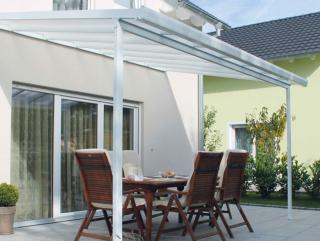 Hliníková pergola Terrassendach original 4,26 x 3,06 m - biela