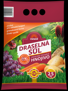 Hnojivo draselná soľ - granulovaná 2,5 kg