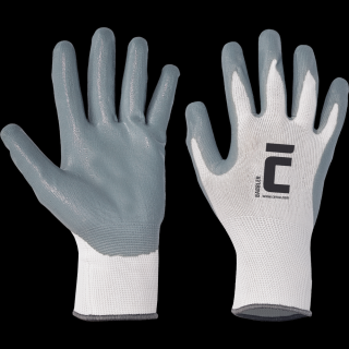 Povrstvené rukavice s mikroporéznym nitrilom BABBLER, veľ. 6