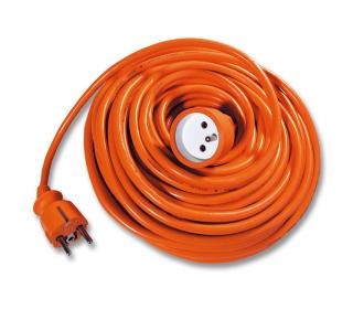 Predlžovací kábel 20 m, 3 x 1,0 mm, oranžový