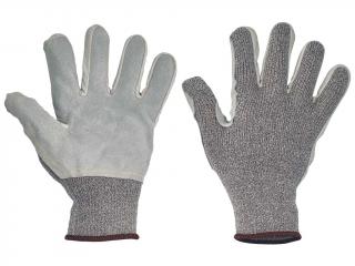 Protirezné rukavice zosilnené kožou CROPPER Master vel. 7