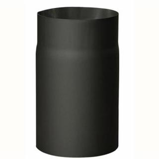 Roura kouřová 130 mm/25 cm, silnostěnná 2 mm, černá