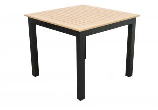 Stôl EXPERT WOOD antracit, gastro, hliníkový, 90x90x75 cm
