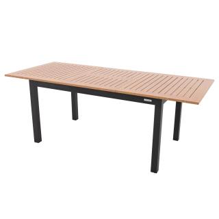 Stôl EXPERT WOOD antracit, rozkladací, 220/280x100x75 cm