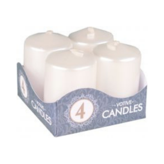 Adventné sviečky 4ks - Biele