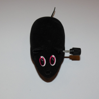 Hračka pre mačky - myš mechanická 5cm, čierna