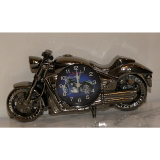 Kovová replika motocykla s hodinami - (12x27x6cm)
