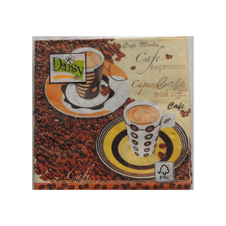 Servítky Coffee vhodné na decoupage cena za 1 ks